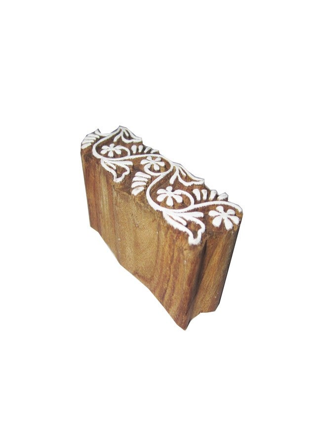 Hashcart Wooden Baren Printing Stamps Used for Making Saree Border/Pottery Crafts/Wall Paintings - Image 4